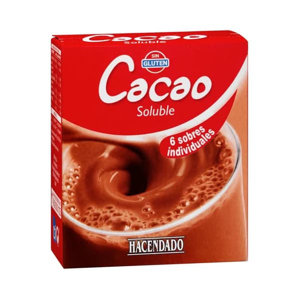 Cacao soluble en sobres Hacendado - 0.11 kg - Imagen del producto en Findit