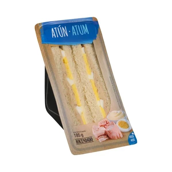 Sándwich atún y huevo Hacendado - 0.18 kg - Imagen del producto en Findit
