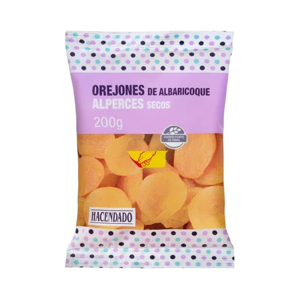 Orejones albaricoque Hacendado - 0.2 kg - Imagen del producto en Findit