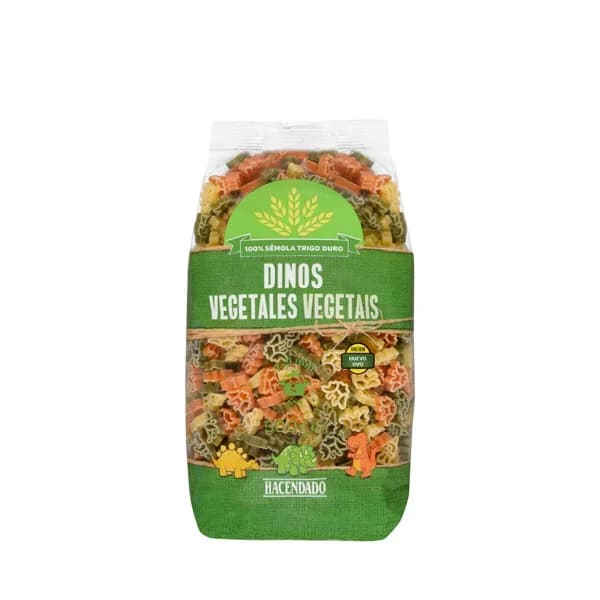 Pasta infantil Dinos vegetales Hacendado - 0.5 kg - Imagen del producto en Findit