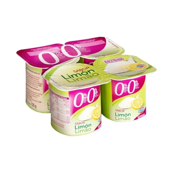 Yogur sabor limón Hacendado 0% m.g 0% sin azúcares añadidos - 0.5 kg - Imagen del producto en Findit
