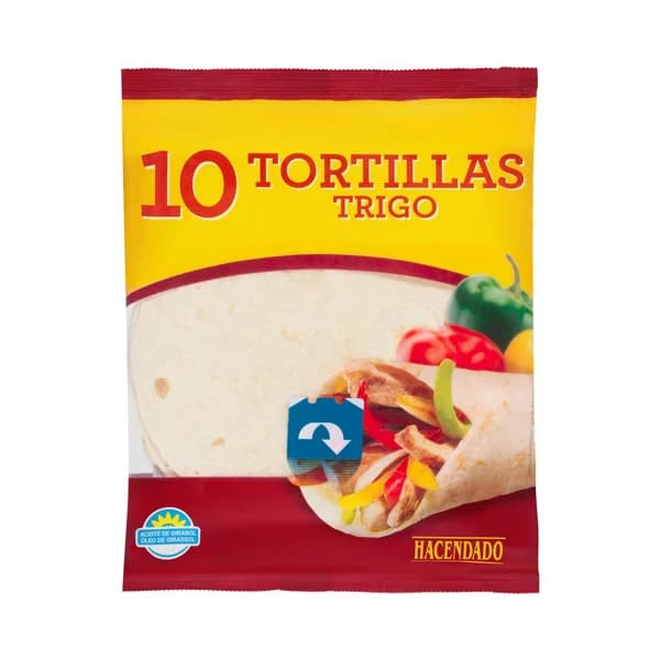 Tortillas de trigo Hacendado - 0.36 kg - Imagen del producto en Findit