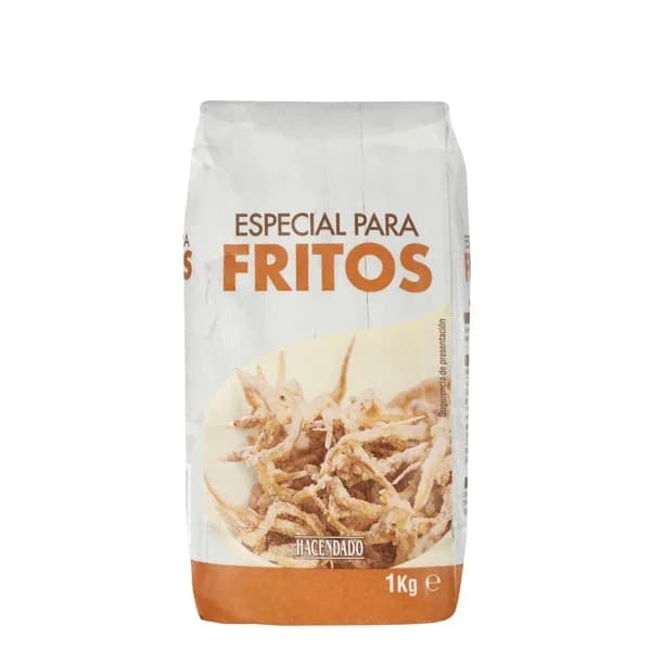 Harina semolosa de trigo Hacendado especial para fritos - 1 kg - Imagen del producto en Findit