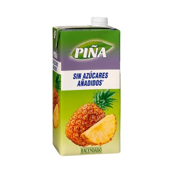 Bebida de piña Hacendado sin azúcares añadidos - 1 l - Imagen del producto en Findit