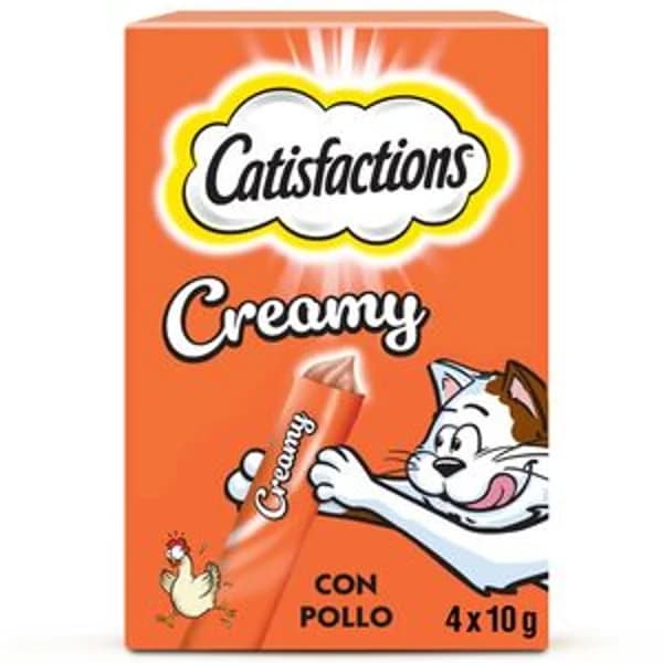 Creamy pollo para gatos 4x10 g - 0.04 kg - Imagen del producto en Findit