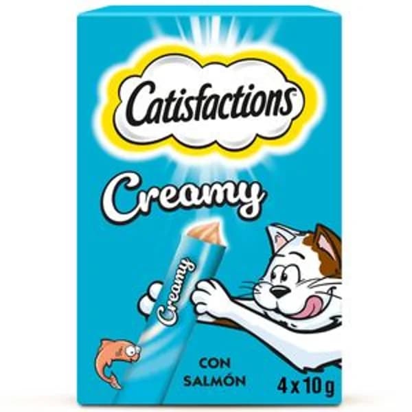 Creamy salmón para gatos 4x10 g - 0.04 kg - Imagen del producto en Findit