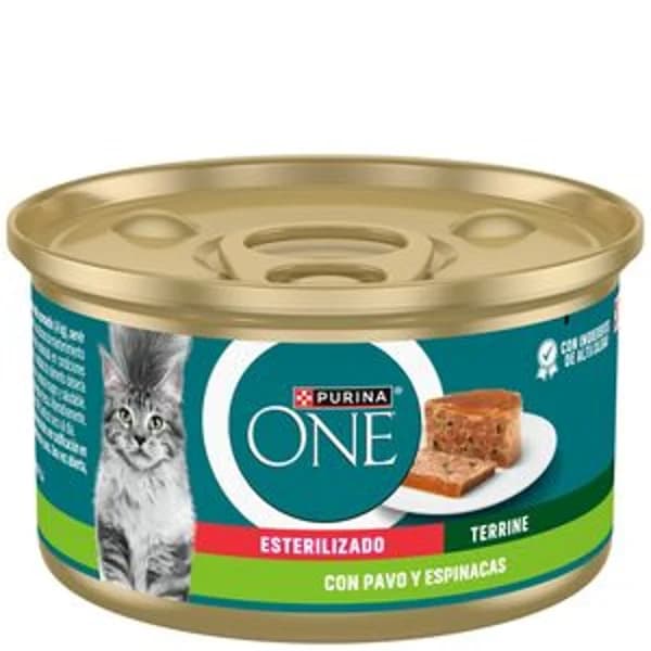 Comida gato esterilizado con pavo y espinaca 85 g - 0.09 kg - Imagen del producto en Findit