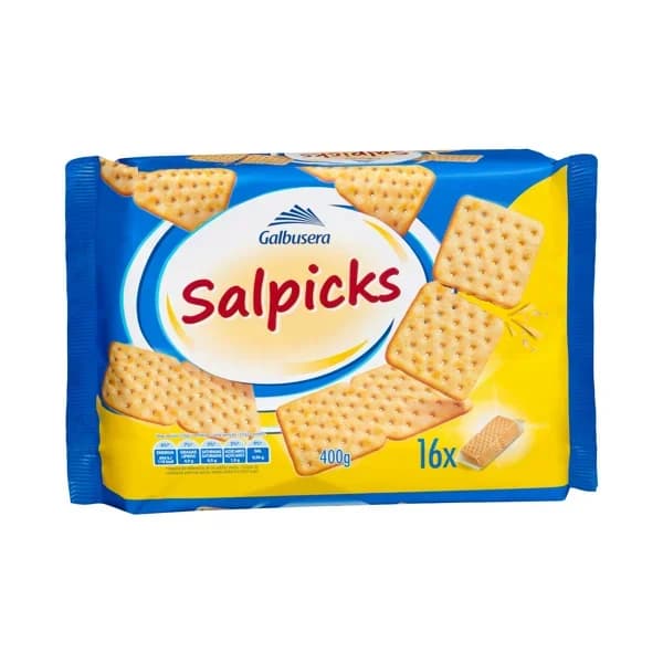 Galletas saladas salpicks Galbusera - 0.4 kg - Imagen del producto en Findit