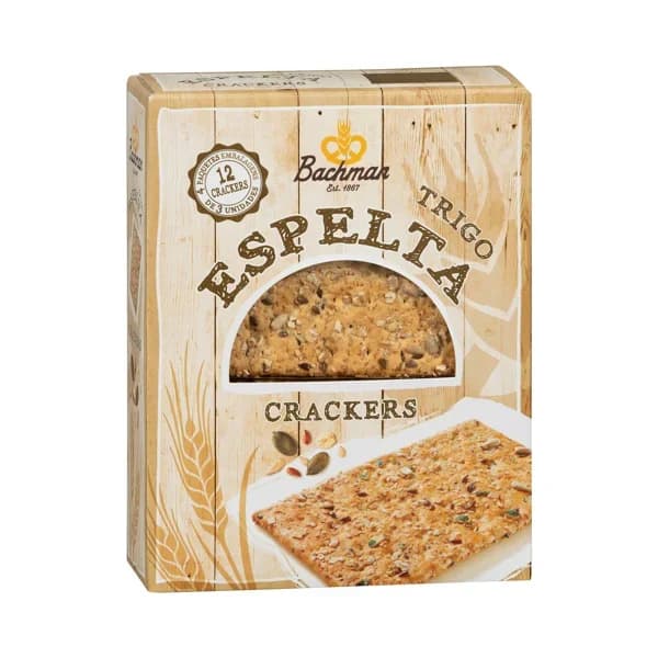 Crackers integrales de espelta Bachman - 0.24 kg - Imagen del producto en Findit