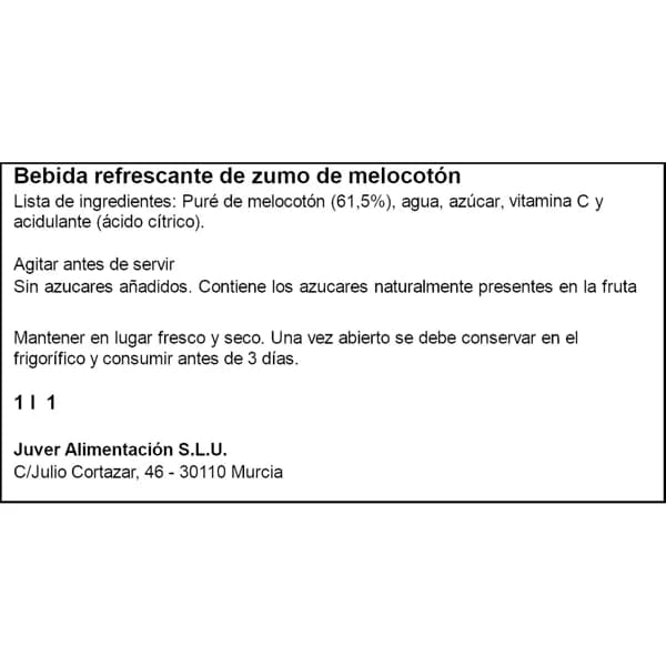 Néctar Melocotón Botella 1L - 1 l - Imagen del producto en Findit