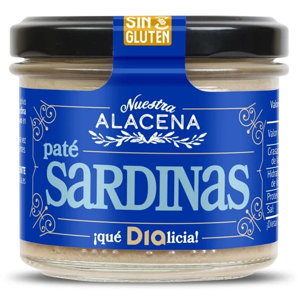 Paté de sardinas Dia Nuestra Alacena frasco 110 g - 0.11 kg - Imagen del producto en Findit