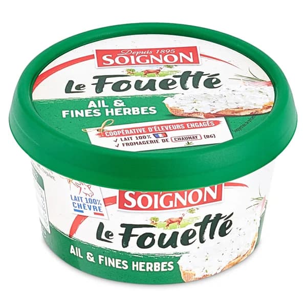 Queso de untar ajo y finas hierbas Soignon tarrina 140 g - 0.14 kg - Imagen del producto en Findit