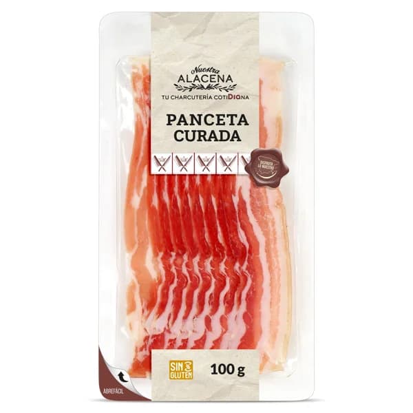 Panceta curada Dia Nuestra Alacena sobre 100 g - 0.1 kg - Imagen del producto en Findit