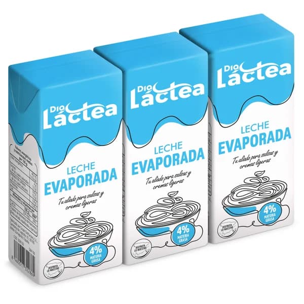 Leche evaporada Dia Láctea 3 x 200 ml - 0.6 l - Imagen del producto en Findit