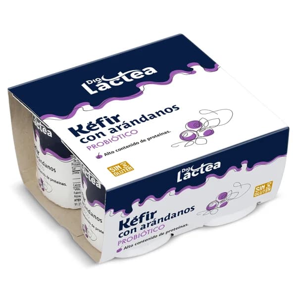 Kéfir con arándanos Dia Láctea pack 4 x 125 g - 0.5 kg - Imagen del producto en Findit