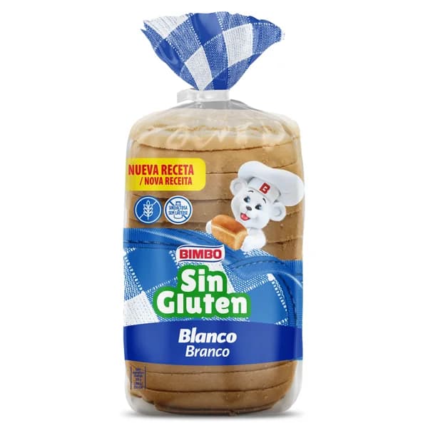 Pan de molde blanco sin gluten Bimbo bolsa 375 g - 0.38 kg - Imagen del producto en Findit