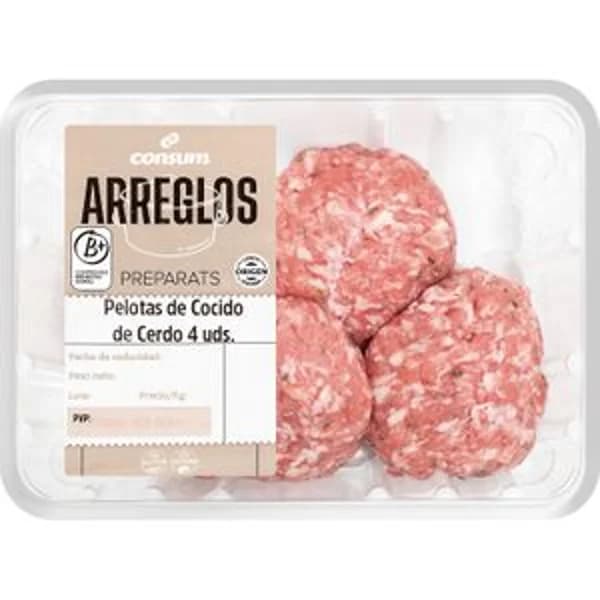 Pelotas de Cocido 4 unidades - 0.4 kg - Imagen del producto en Findit