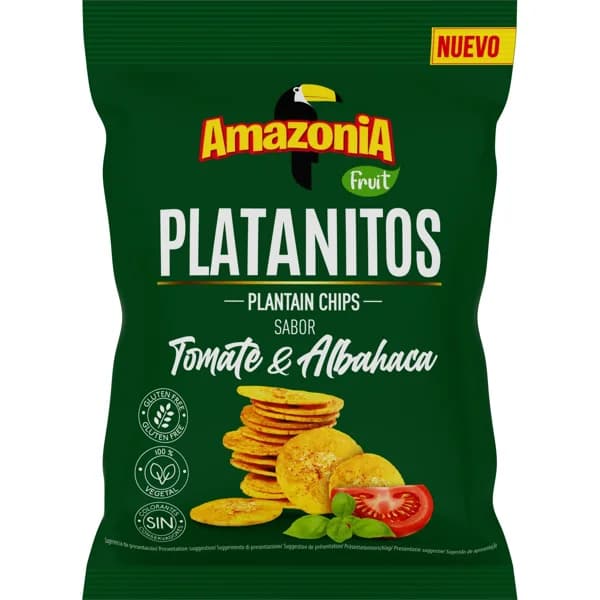 Snack Platanitos Tomate y Albahaca - 0.08 kg - Imagen del producto en Findit