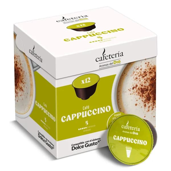 Café en cápsulas cappuccino Dia Cafetería caja 12 unidades - 11.83 ud - Imagen del producto en Findit
