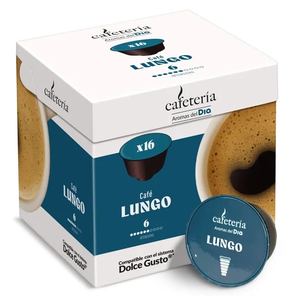 Café en cápsulas lungo Dia Cafetería caja 16 unidades - 16.14 ud - Imagen del producto en Findit
