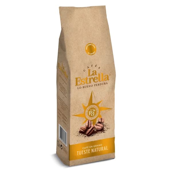Café en grano natural La estrella bolsa 500 g - 0.5 kg - Imagen del producto en Findit