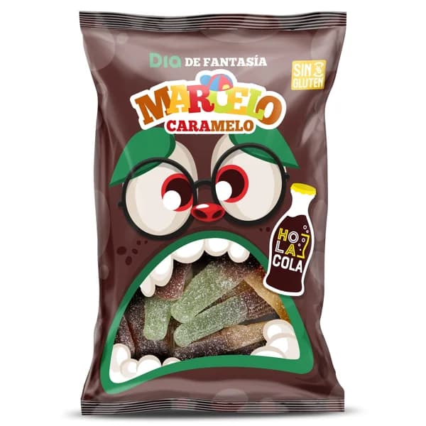 Golosinas botellas de cola Marcelo Caramelo de Dia bolsa 100 g - 0.1 kg - Imagen del producto en Findit
