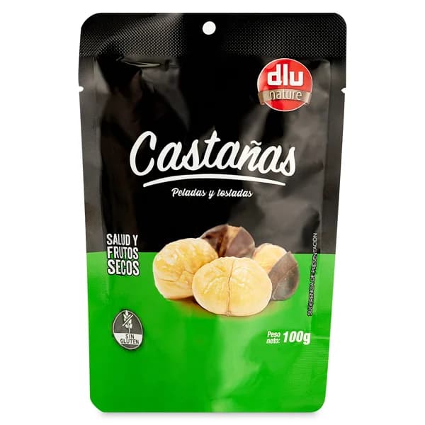 Castañas peladas y tostadas Dlu Nature bolsa 100 g - 0.1 kg - Imagen del producto en Findit