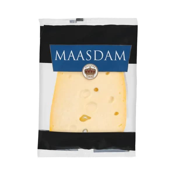Queso tierno maasdam de vaca Holland Corona - 0.4 kg - Imagen del producto en Findit
