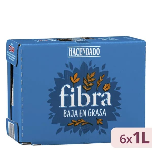 Bebida láctea semidesnatada con fibra Hacendado - 6 l - Imagen del producto en Findit