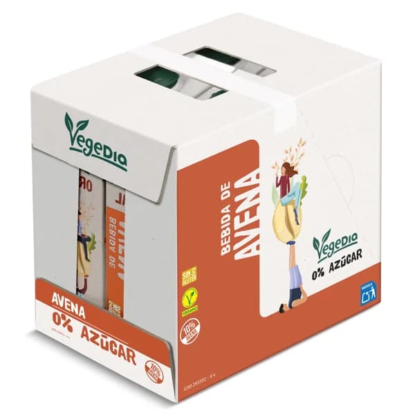 Bebida de avena 0% azúcares Dia Vegedia pack 6 x 1 L - 6 l - Imagen del producto en Findit