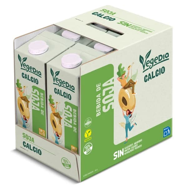 Bebida de soja con calcio Dia Vegedia pack 6 x 1 L - 6 l - Imagen del producto en Findit