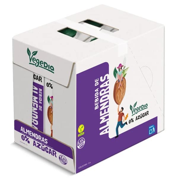 Bebida de almendras 0% azúcares Dia Vegedia pack 6 x 1 L - 6 l - Imagen del producto en Findit