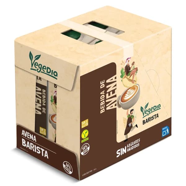Bebida de avena barista Dia Vegedia pack 6 x 1 L - 6 l - Imagen del producto en Findit