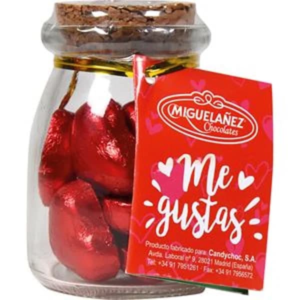 Tarro corazon de chocolate 100g - 0.09 kg - Imagen del producto en Findit