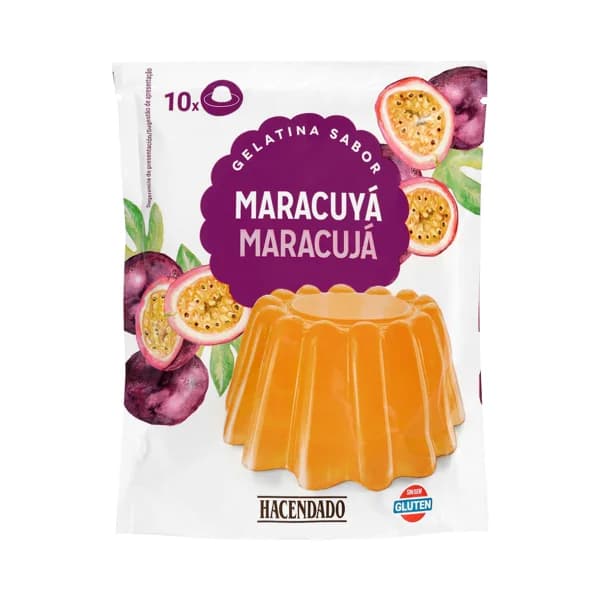 Preparado en polvo gelatina maracuyá Hacendado - 0.18 kg - Imagen del producto en Findit