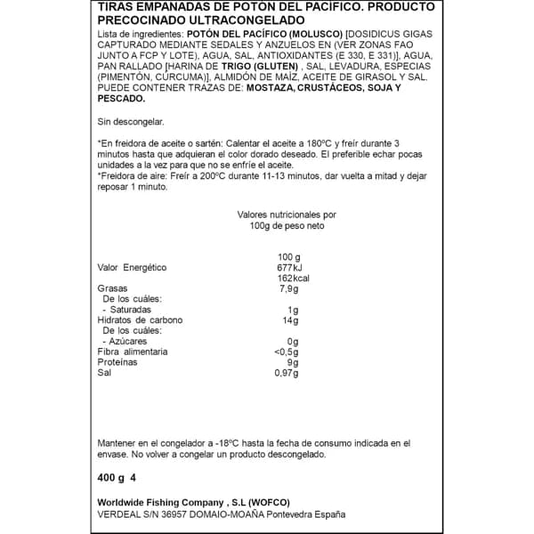 Rabas Empanadas 400G - 0.4 kg - Imagen del producto en Findit