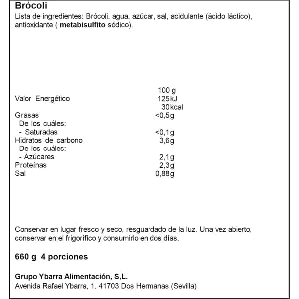 Brócoli Frasco 660ML - 0.66 l - Imagen del producto en Findit