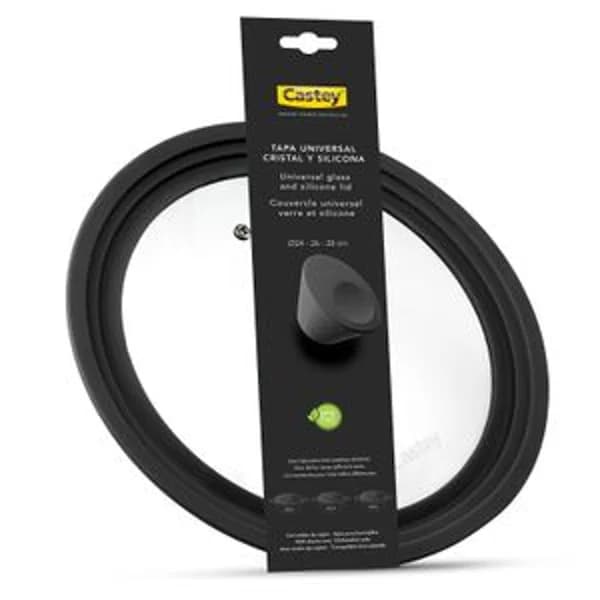 Tapa Cristal Negra 24/26/28 cm - 1 ud - Imagen del producto en Findit