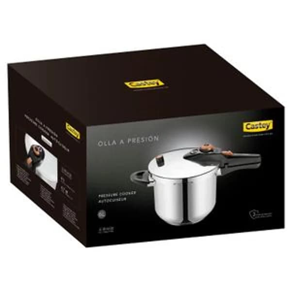 Olla a Presión Acero Inox 6L - 1 ud - Imagen del producto en Findit