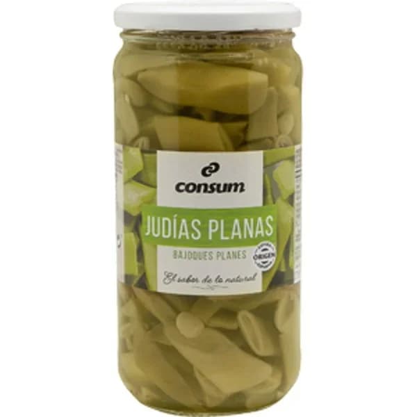 Judías Verdes Anchas Frasco - 0.36 kg - Imagen del producto en Findit