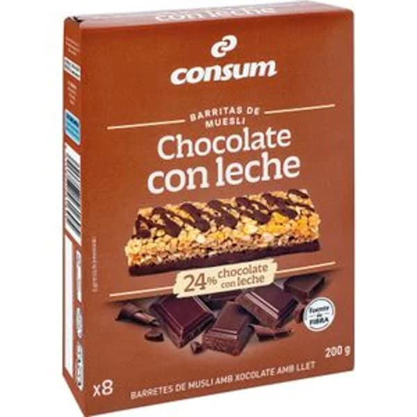 Barritas Muesli Choco Leche - 0.17 kg - Imagen del producto en Findit