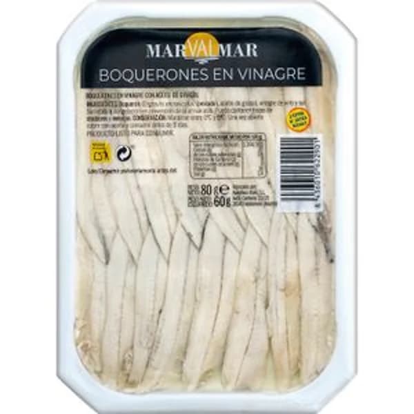 Boquerones en Vinagre con Aceite de Girasol - 0.06 kg - Imagen del producto en Findit