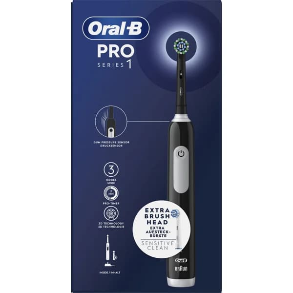 Cepillo Dental Electrico Pro 1 Negro - 1 ud - Imagen del producto en Findit