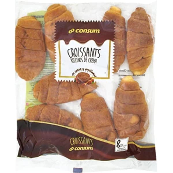 Croissants Rellenos de Chocolate - 0.36 kg - Imagen del producto en Findit