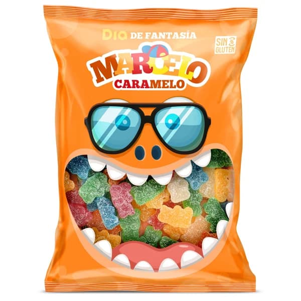 Golosinas ositos pica Marcelo Caramelo de Dia bolsa 200 g - 0.2 kg - Imagen del producto en Findit