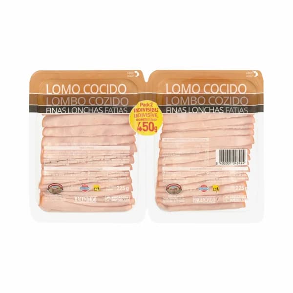 Lomo de cerdo cocido Hacendado finas lonchas - 0.45 kg - Imagen del producto en Findit