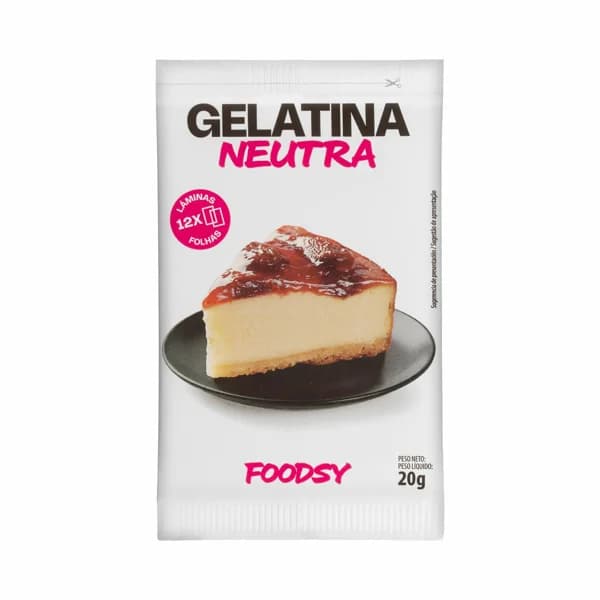 Gelatina neutra en láminas Foodsy - 0.02 kg - Imagen del producto en Findit