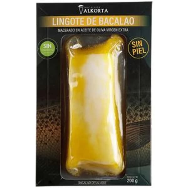 Lingote de Bacalao Macerado en Aove - 0.2 kg - Imagen del producto en Findit