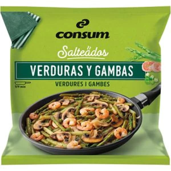 Salteado Verduras y Gambas - 0.45 kg - Imagen del producto en Findit