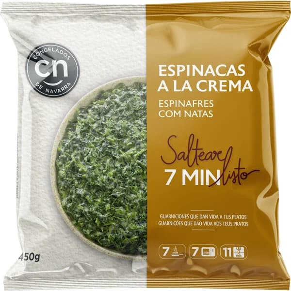 Espinacas a la Crema - 0.45 kg - Imagen del producto en Findit